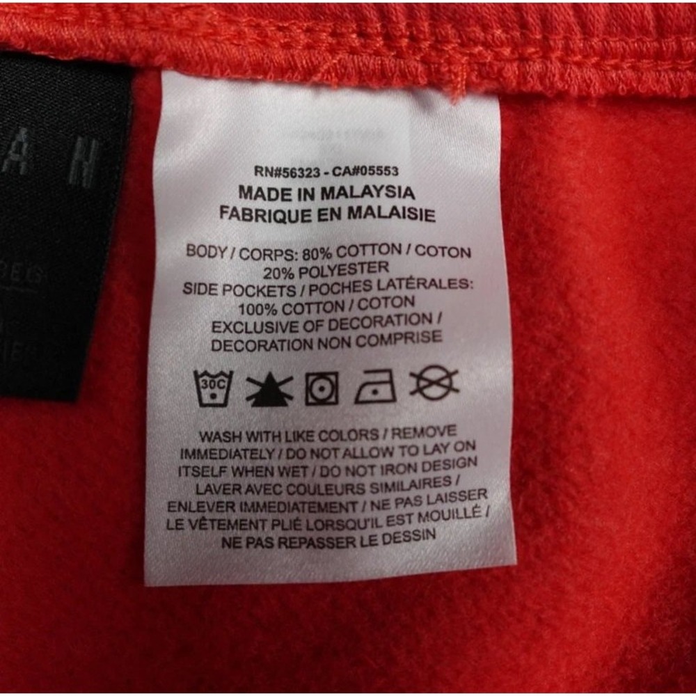 Jordan Flight Fleece Shorts Standard Fit Red FN4535-604 3XL - Picture 11 of 12
